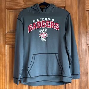 Boys Wisconsin Badger Hooded Sweatshirt